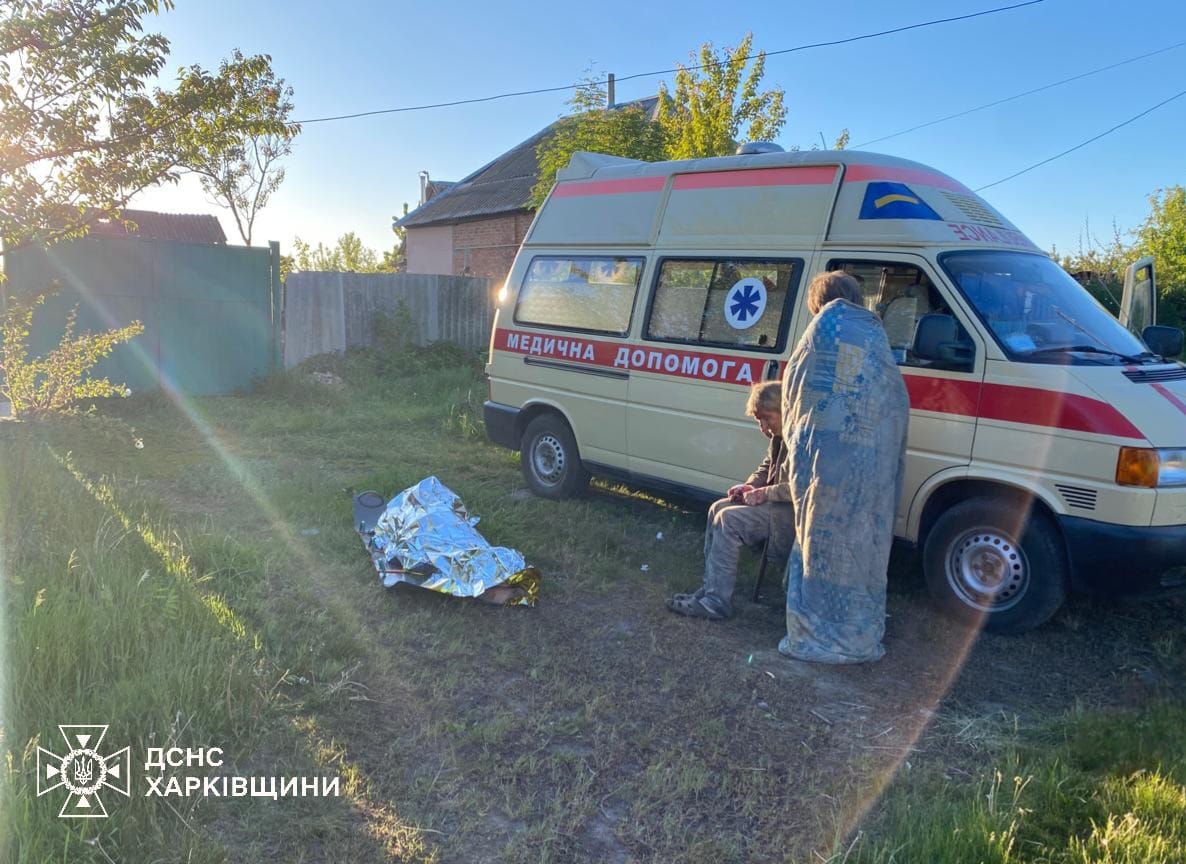 рф знову скинула КАБи на Вовчанськ. Фото: ДСНС