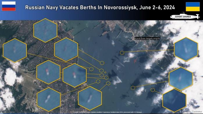 Стало відомо, куди рухається велике угрупування російських військових кораблів, яке вийшло з Новоросійська