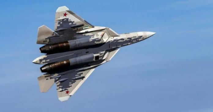 The Russian fifth-generation fighter Su-57 was hit for the first time ...