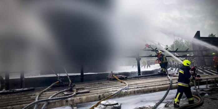 Масштабный пожар ликвидировали в Киевской области, фото: ГСЧС