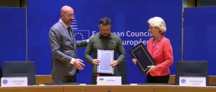 ЕС и Украина подписали соглашение о безопасности, фото: «Украинская правда»