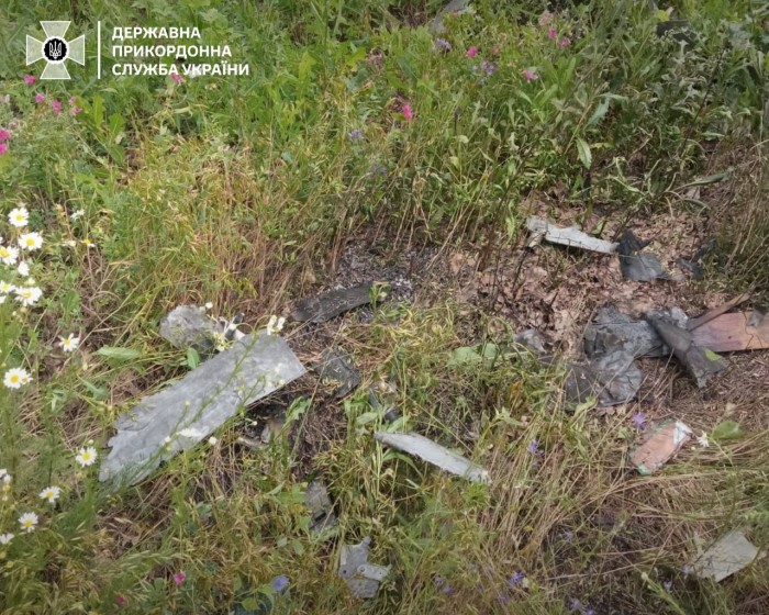 Знищений російський безпілотник, фото: ДПСУ