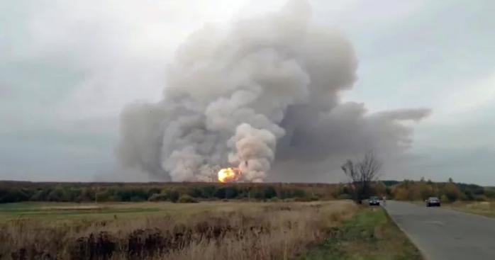 Дрони СБУ підірвали великий склад боєприпасів у Воронезькій області рф. Фото: РосЗМІ