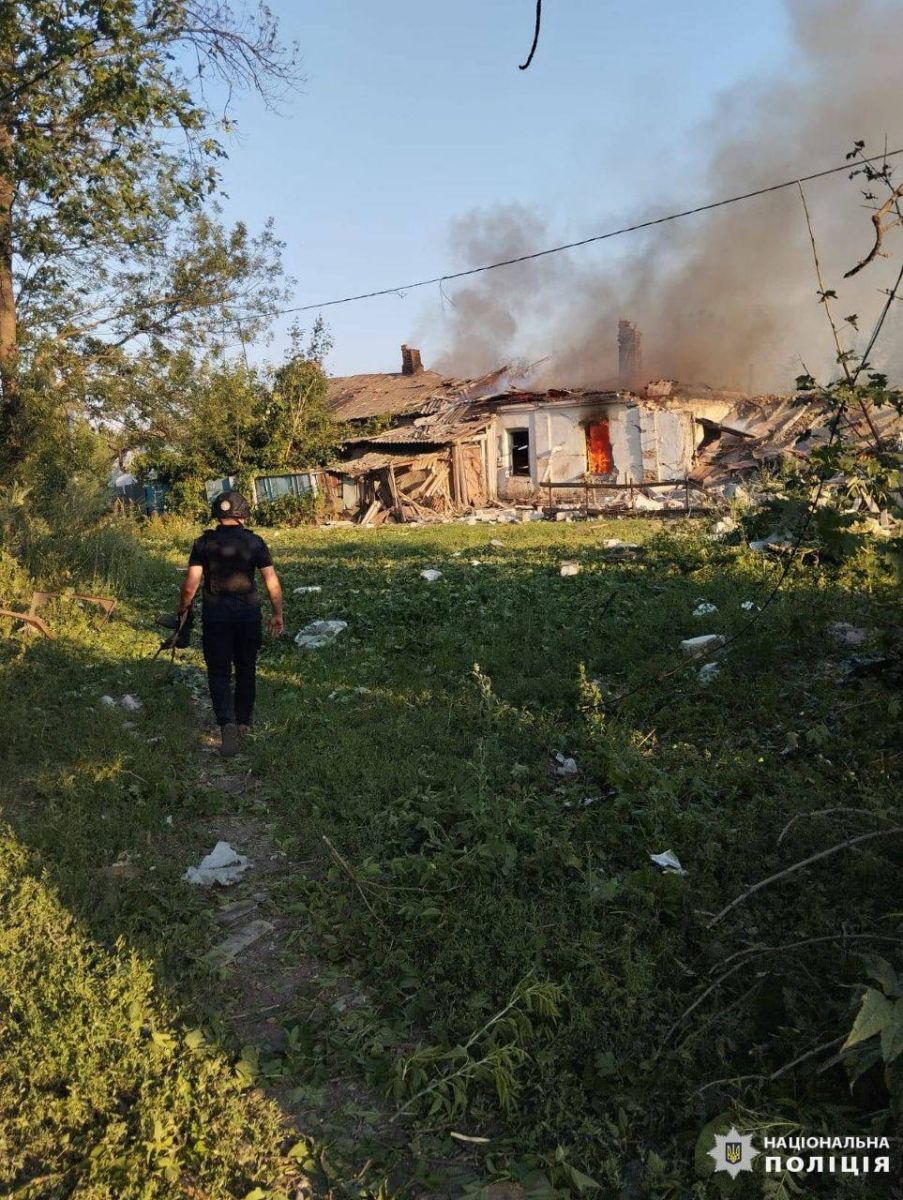 Руйнування на Харківщині. Фото: Нацполіція