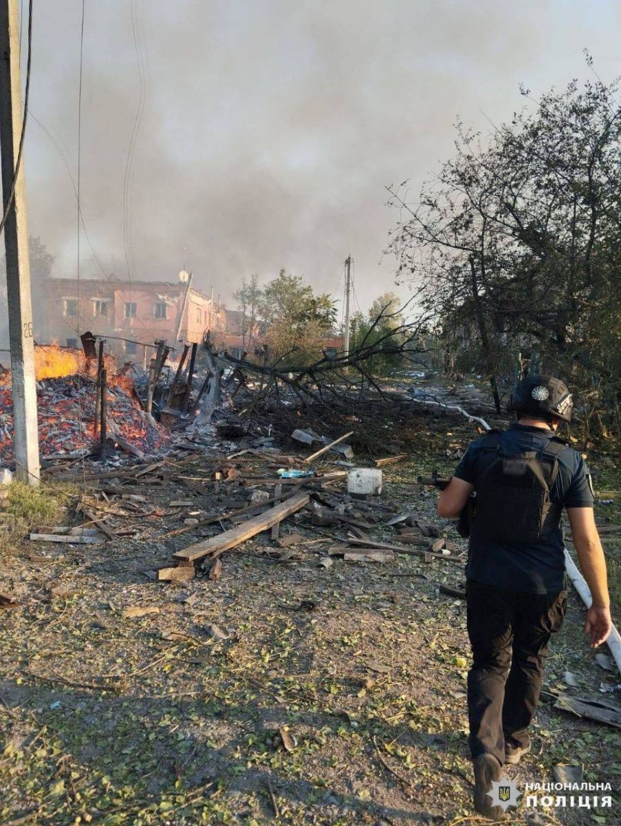 Руйнування на Харківщині. Фото: Нацполіція