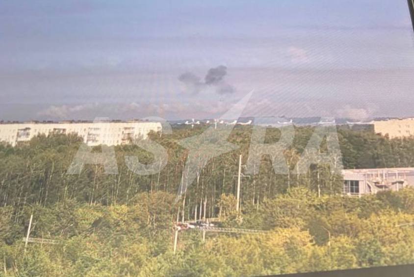 Дрони атакували військовий аеродром Дягілєво. Фото: соцмережі