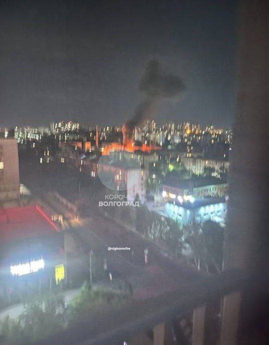 Підстанція вибухнула у російському Волгограді. Фото: соцмережі