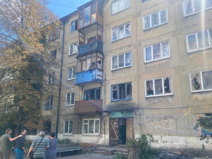Наслідки російського обстрілу Українська, фото: Вадим Філашкін
