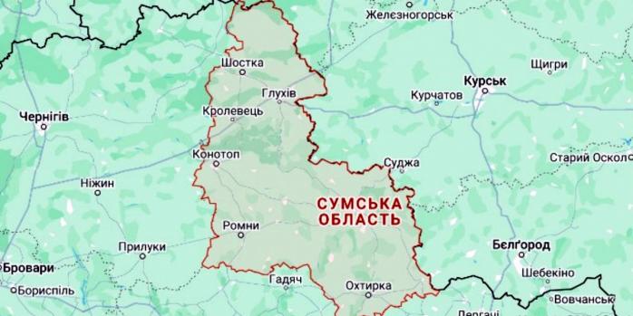 Росіяни знову атакували Сумщину керованими авіабомбами, фото: Google Maps