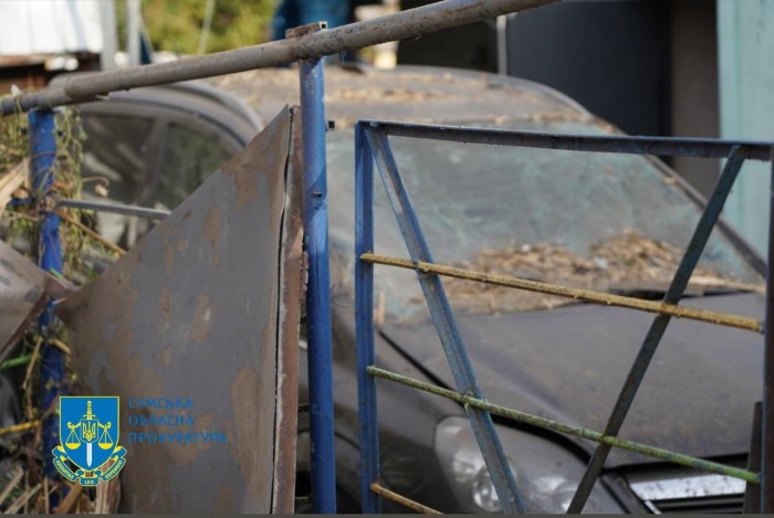 Наслідки російського удару по Сумах, фото: прокуратура Сумщини