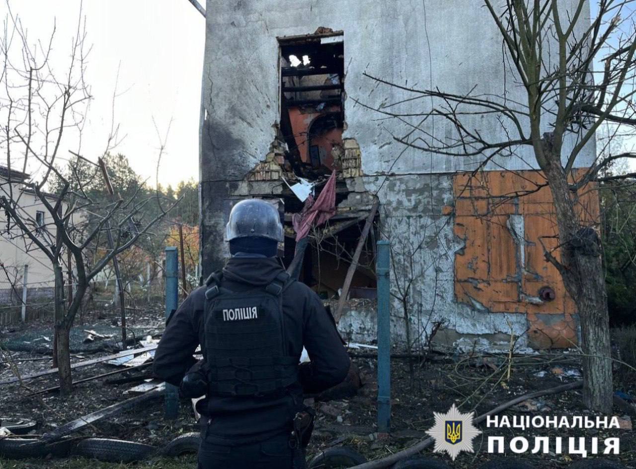 Руйнування на Київщині. Фото: ОВА