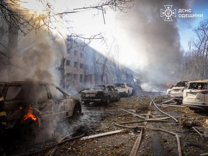 Під час атаки на Одесу 18 листопада пошкоджено 226 квартир в 25 багатоквартирних будинках