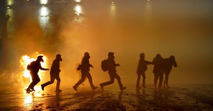 Масові протести в Тбілісі. Фото: «Радіо свобода»