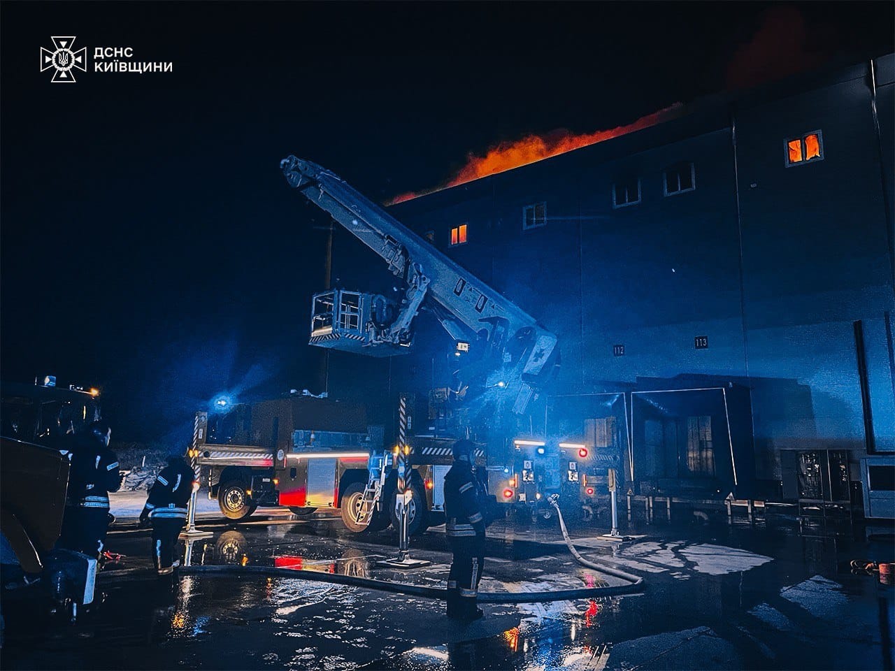 Пожежа на Київщині. Фото: ДСНС