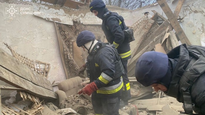 На Сумщині внаслідок російського удару загинув чоловік, фото: ДСНС