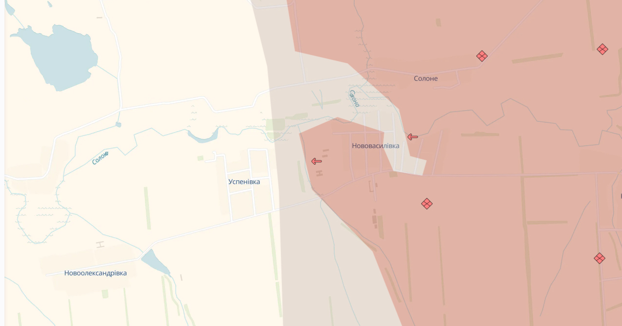 Бойові дії на Донбасі. Карта: DeepState