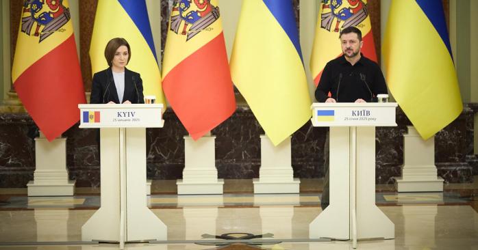 Владимир Зеленский Майя Санду. Фото: ОП