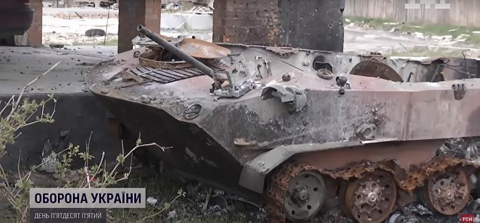 Танк 24 бригады сжег вражескую БМД с 30 метров