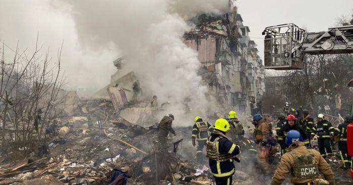 Последствия удара по Полтаве. Фото: ГСЧС