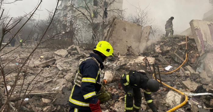 Последствия ударов. Фото: ГСЧС