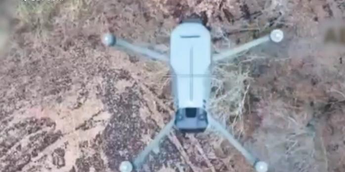 Сбивание вражеского беспилотника, скриншот видео