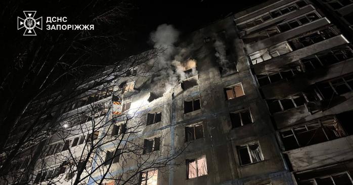 Разрушения в Запорожье. Фото: ГСЧС