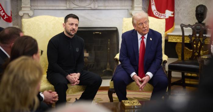 Трамп та Зеленський у Білому домі. Фото: ОП