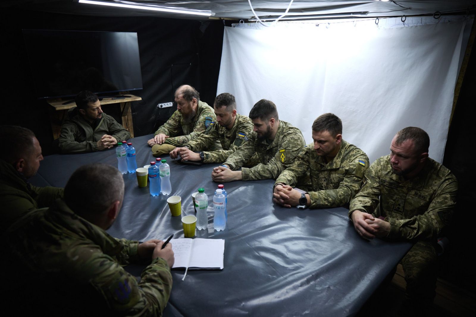 Зеленський прибув на Донеччину. Фото: ОП