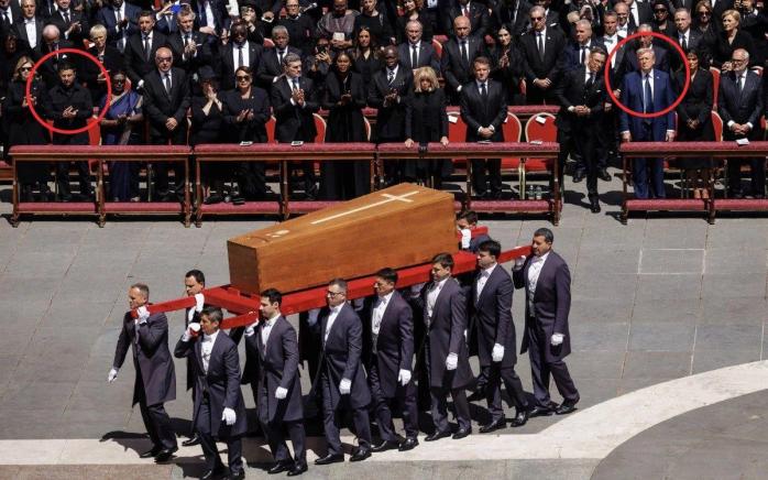 Зеленскому предоставили место в первом ряду на церемонии похорон Франциска вопреки протоколам Ватикана