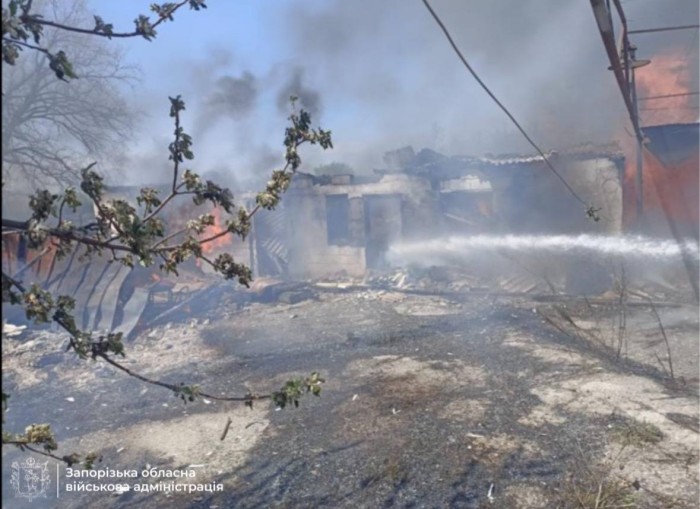 Рашисти 4 травня вдарили по Гуляйполю, фото: Запорізька ОВА