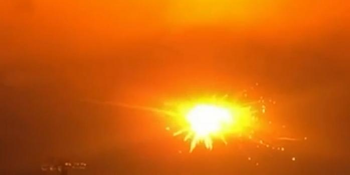 Збиття російської ракети, скріншот відео