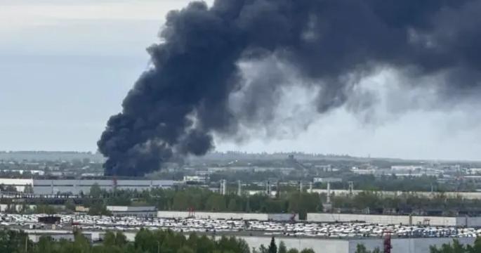 Пожежа на заводі «Камаз» у Татарстані. Фото: РосЗМІ