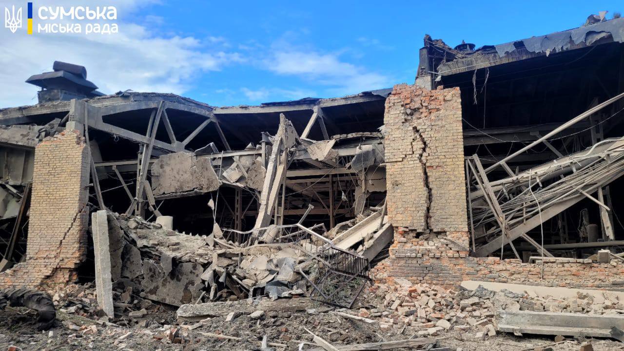 Руйнування в Сумах. Фото: міськрада