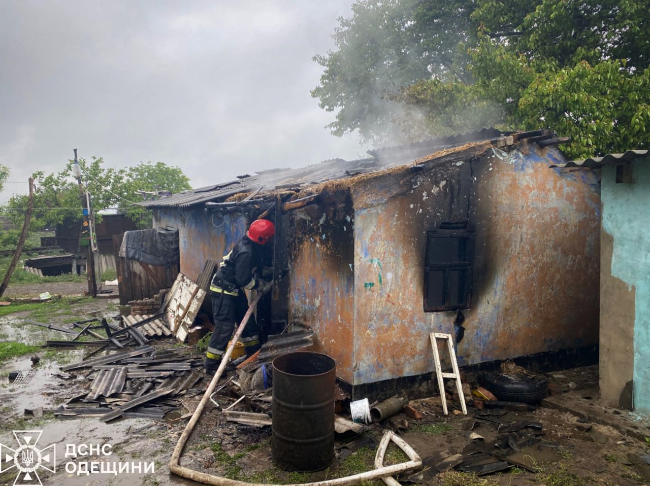 Смертельна пожежа сталася в Одеській області. Фото: ДСНС