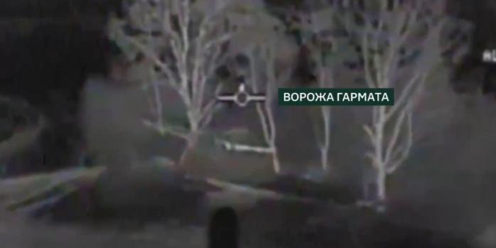 Уничтожение российской пушки, скриншот видео