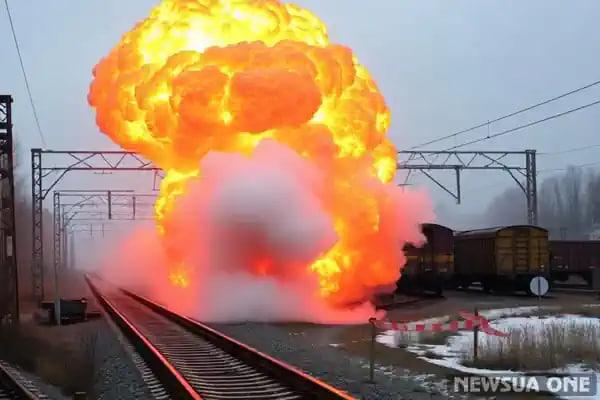 Под Мелитополем взорвали военный поезд рф