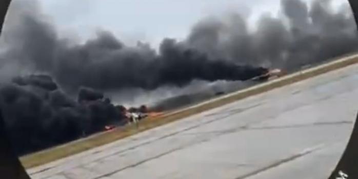 Украинские дроны 1 июня атаковали военные аэродромы рф, скриншот видео
