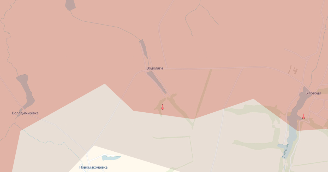 Окупанти захопили ще два села на Сумщині. Карта: DeepState