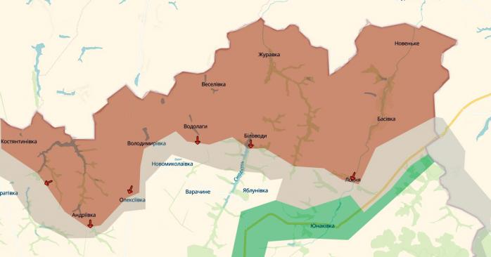 Оккупанты захватили еще два села в Сумской области. Карта: DeepState