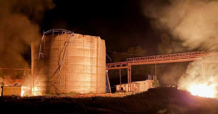 Атакованный завод по производству биоэтанола. Фото: Сумская ОВА