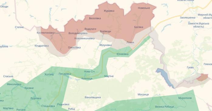 Оккупанты расширяют плацдарм в Сумской области. Карта: DeepState