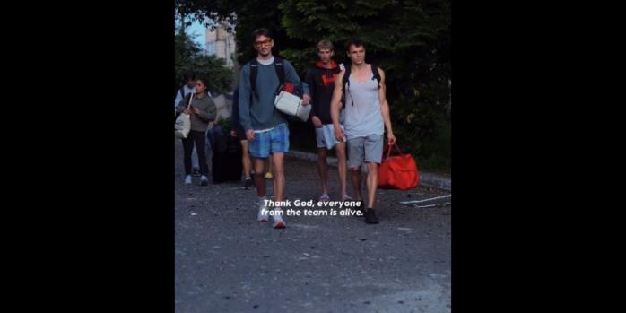 Под российской воздушной атаки по Луцку, скриншот видео