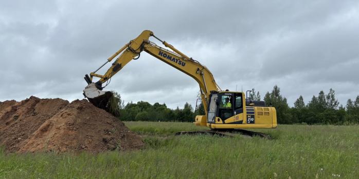 Сооружение пограничного рва в Эстонии, фото: ERR