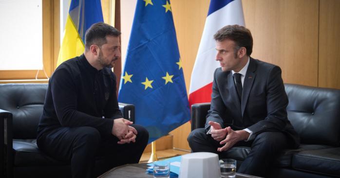 Зеленский обсудил с Макроном поставку дополнительных самолетов Mirage. Фото: ОП