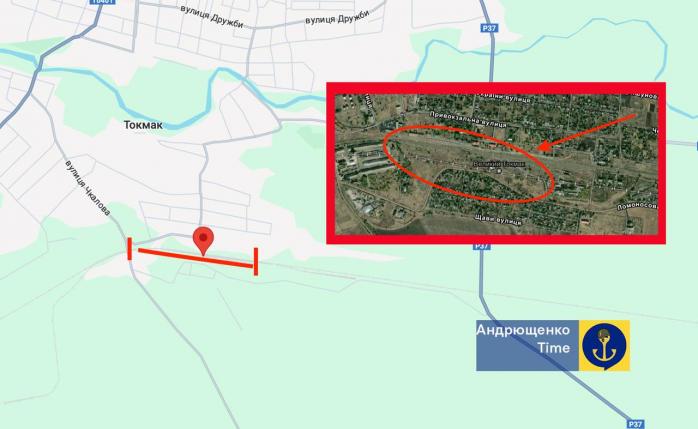 Під Токмаком ЗСУ вдарили по залізниці. Фото: Петро Андрющенко