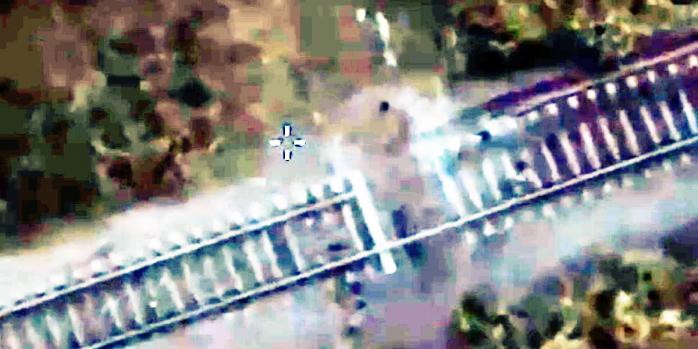 Задача удара по поезду российских захватчиков, скриншот видео