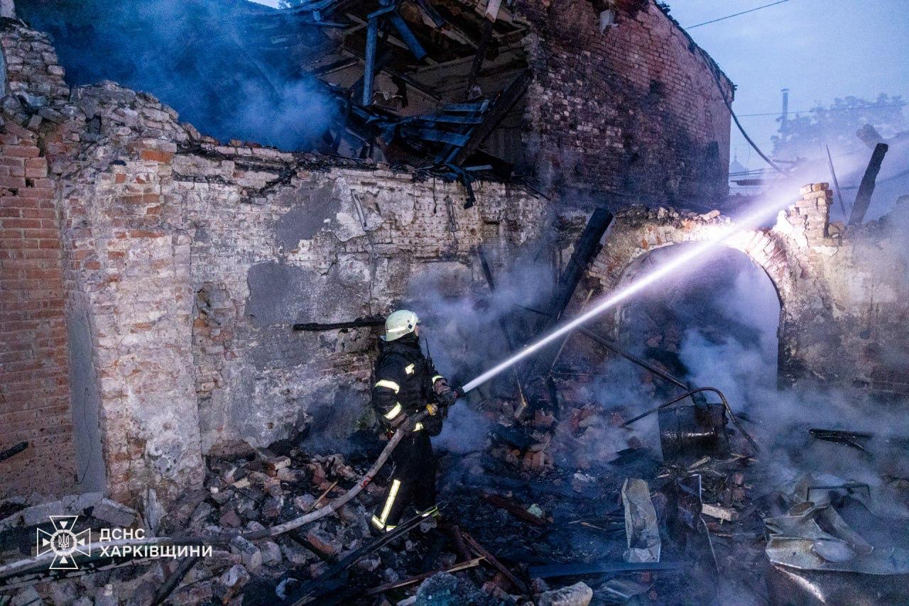 Руйнування на Харківщині. Фото: ДСНС