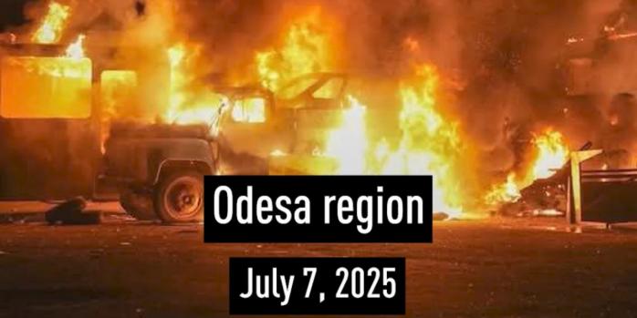 Наслідки російської повітряної атаки, скріншот відео