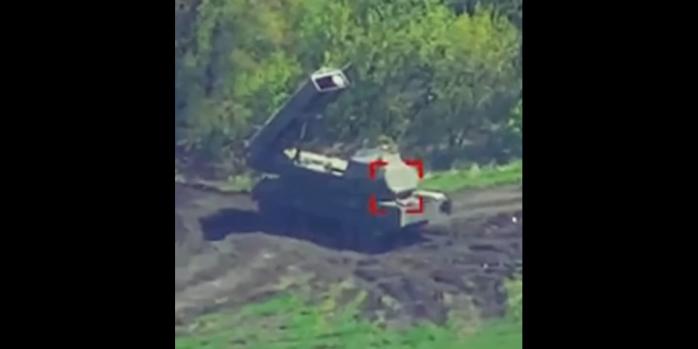 Уничтожение российского ЗРК, скриншот видео