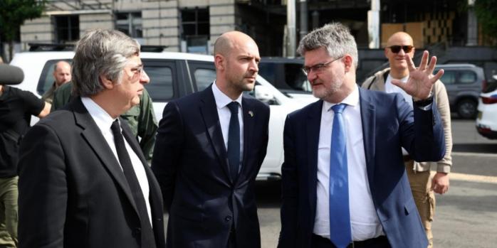 Міністр закордонних справ Франції прибув до Києва, фото: «Укрінформ»